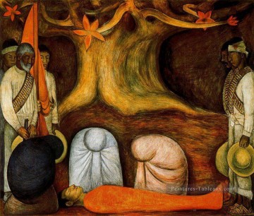  lutte Tableaux - le renouvellement perpétuel de la lutte révolutionnaire 1927 Diego Rivera
